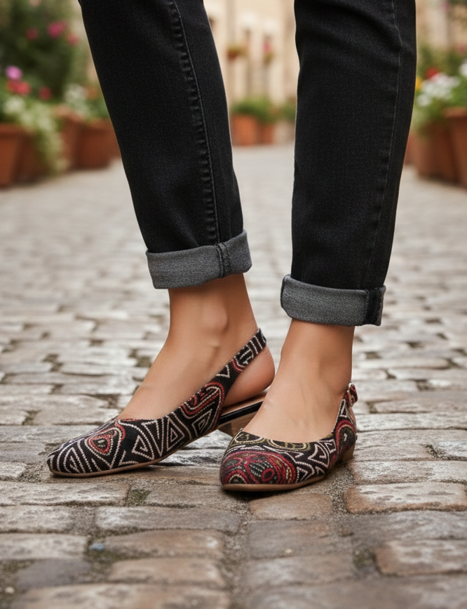 1021-VE ? Zueco Nómada Multicolor ( pares)